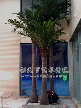 汉川人民医院-大型仿真树工程