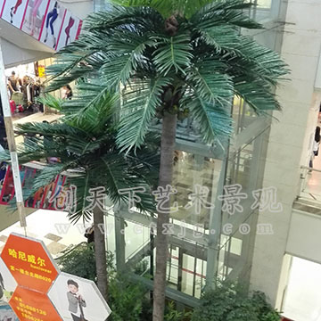 武汉-汉正街品牌批发广场-仿真椰子树工程